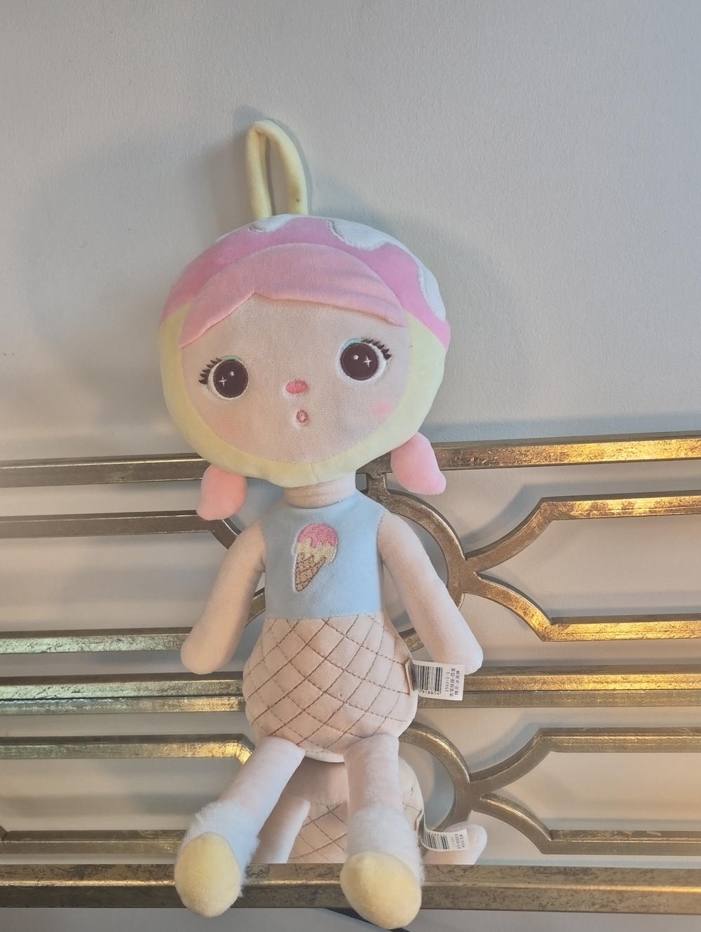 Metoo Jimbao Ice Cream Doll Plush, 18, Cream Multi